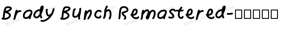 Brady Bunch Remastered字体转换